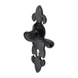 The Tudor Collection Door Furniture Antique Black / Std. Lock Handles The Tudor Collection - Door Handle Lever Lock Fleur de Lys Design Black Iron