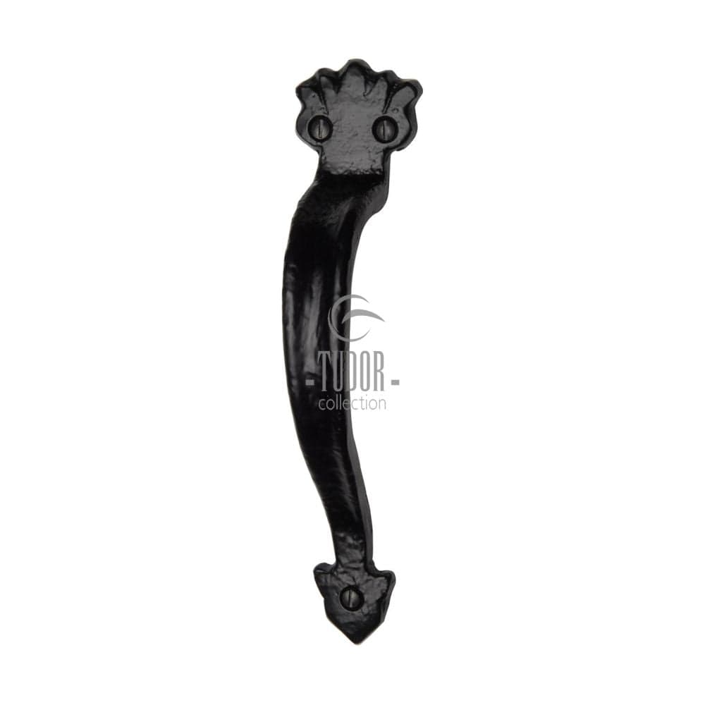 The Tudor Collection Door Furniture Antique Black / Pull Handles (Face Fix) The Tudor Collection - Door Pull Handle 6" Black Iron