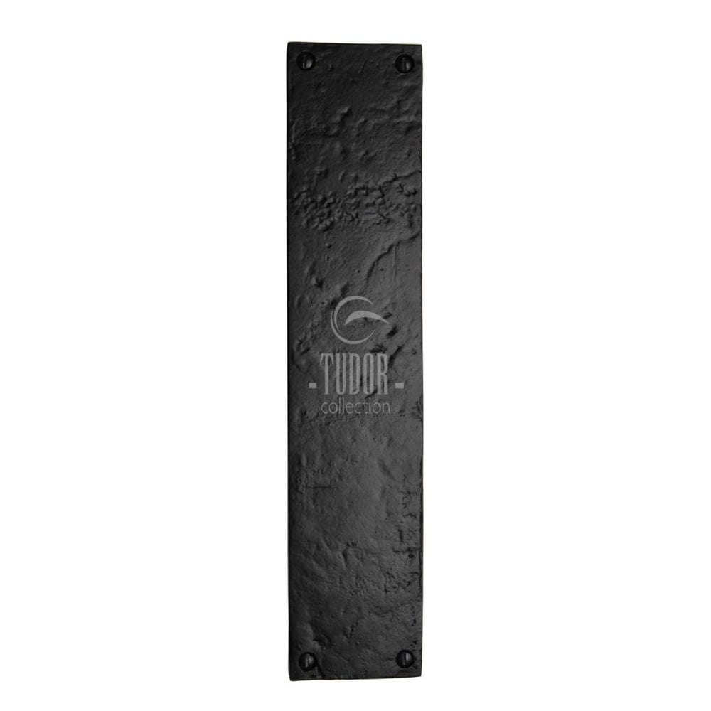 The Tudor Collection Door Furniture Antique Black / Finger Plates / 301 x 65mm The Tudor Collection - Fingerplate 301 x 65mm - Black Iron