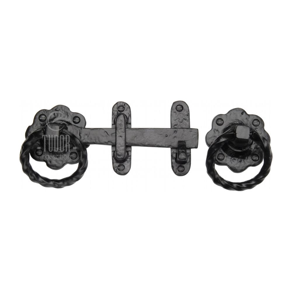 The Tudor Collection Door Furniture Antique Black / Ring Latch The Tudor Collection - Gate Latch Black Iron