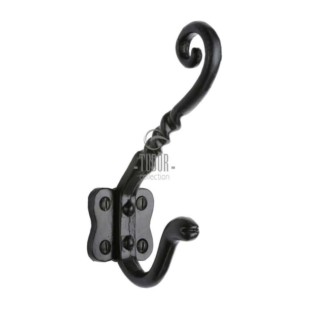 The Tudor Collection Accessories Antique Black / Hat & Coat Hooks The Tudor Collection - Hat & Coat Hook Black Iron