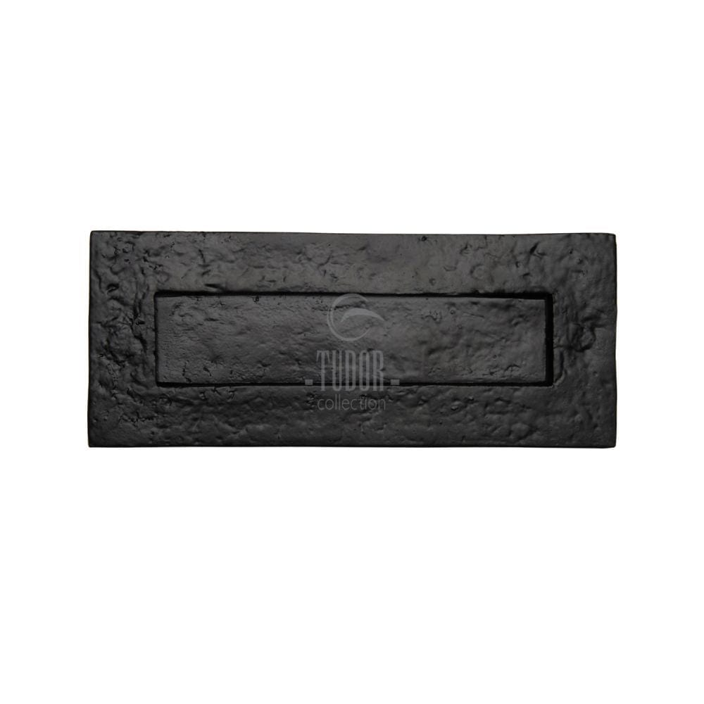 The Tudor Collection Door Furniture Antique Black / Letter Plates / 254 x 76mm The Tudor Collection - Letterplate 10" Black Iron