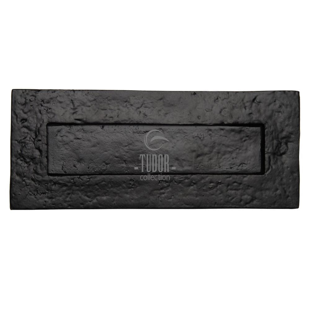 The Tudor Collection Door Furniture Antique Black / Letter Plates / 343 x 96mm The Tudor Collection - Letterplate 13 1/2" Black Iron