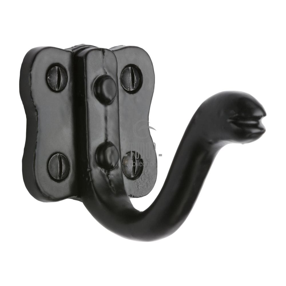 The Tudor Collection Accessories Antique Black / Single Coat Hooks The Tudor Collection - Single Coat Hook Black Iron