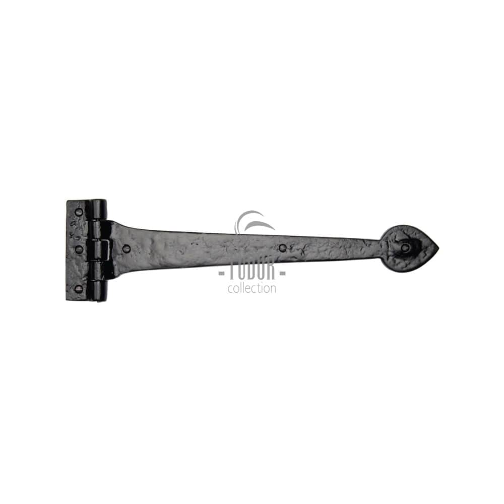 The Tudor Collection Hinges Antique Black / Tee Hinges / 12" (304mm) The Tudor Collection - Strap Hinge 12" Black Iron