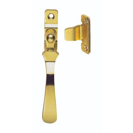 This is an image of a Carlisle Brass - Casement Fastener - Polished Brass that is availble to order from Trade Door Handles in Kendal.