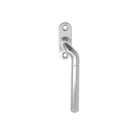 This is an image of a Carlisle Brass - Cranked Locking Espagnolette Handle R/H - Polished Chrome that is availble to order from Trade Door Handles in Kendal.