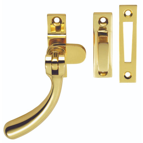 This is an image of a Carlisle Brass - Bulb End Casement Fastener - Polished Brass that is availble to order from Trade Door Handles in Kendal.
