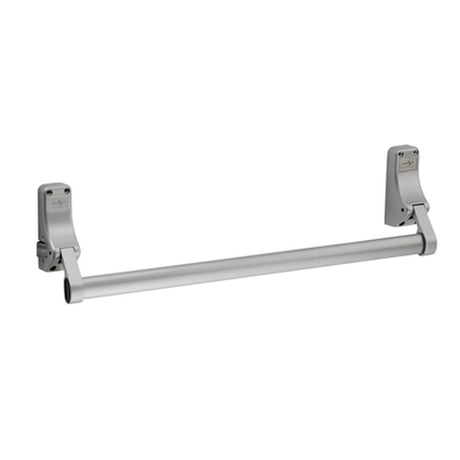 This is an image of a Eurospec - Pushbar Panic Latch - Silver that is availble to order from Trade Door Handles in Kendal.