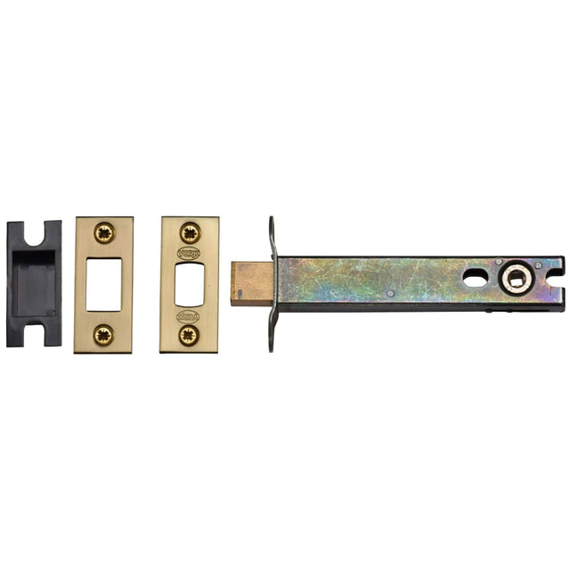M.Marcus Locks & Latches Satin Brass / Tubular Dead Bolts / 5" / 127mm York - 5" Tubular Bathroom Bolt Satin Brass