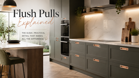 Flush Pulls in Kitchen units