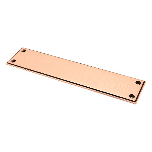 Image showing a Polished Bronze Fingerplate made by From the Anvil