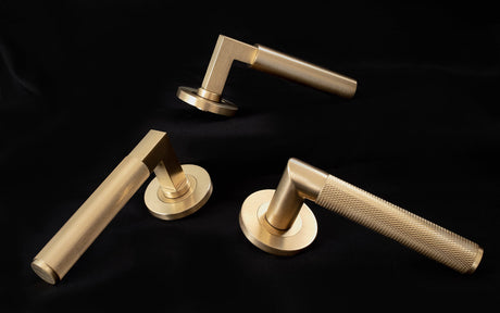 Alexander and Wilks Door Handles on Rose