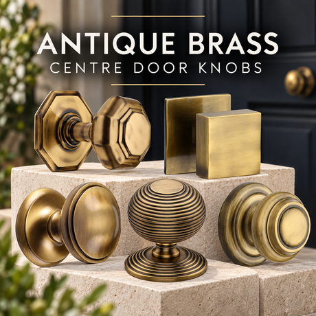 Antique Brass Centre Door Knobs