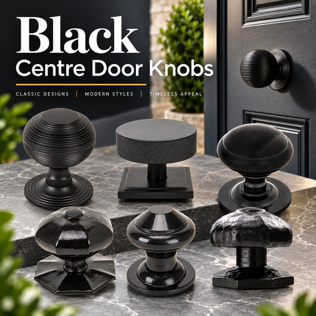 Black Centre Door Knob Collection
