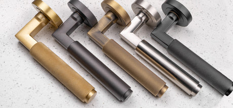 Door Handles on Round Rose