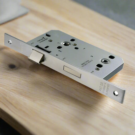 Eurospec - DIN Bathroom Lock - Satin Stainless Steel