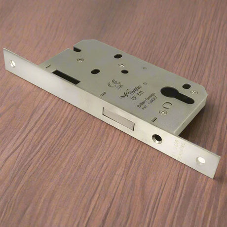 Eurospec - DIN Euro Profile Deadlock - Satin Stainless Steel