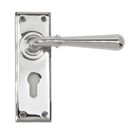 From The Anvil - Polished Chrome Newbury Lever Euro Lock Set