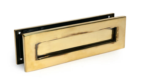 From The Anvil Aged Brass Traditional Letterbox Sku 92127