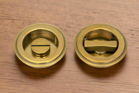 From The Anvil Art Deco Round Pull - Privacy Set Sku 48324