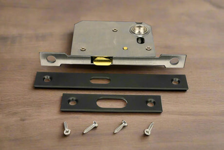 From The Anvil Sliding Door Lock Black Sku 50745