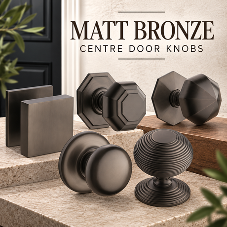 Matt Bronze Centre Door Knobs
