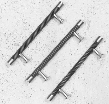 Image showing a range of kitchen and cabinet pull handles from Immix.  Available to order from Trade Door Handles in Kendal