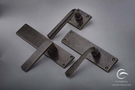M.Marcus Rustic Pewter Door Furniture