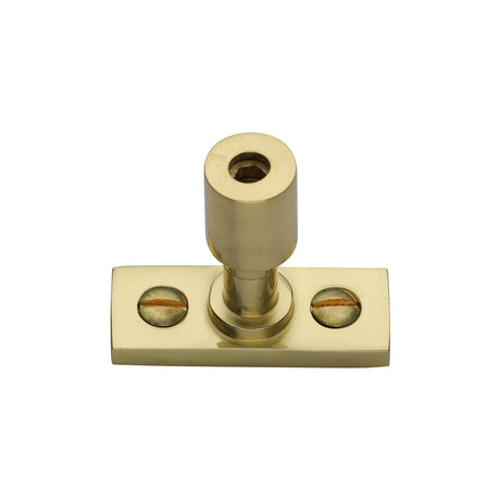 Heritage Brass window stay lock - casement stay locking pin in polished brass