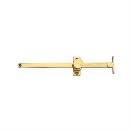 Heritage Brass sliding casement stay 10 inch in unlacquered brass