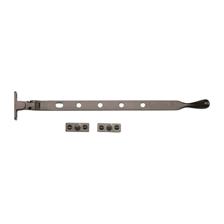 Heritage Brass 12 inch casement window stay in matt bronze