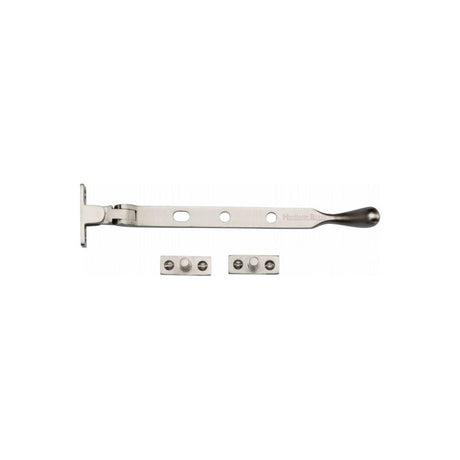 Heritage Brass ball end casement stay 8 inch in satin nickel
