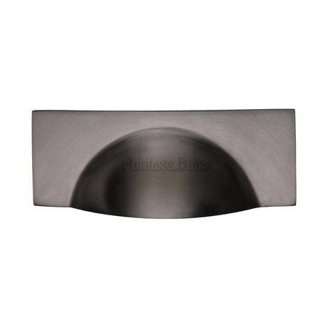 Heritage Brass Cabinet Drawer Cup Pull Hampshire Design Matt Bronze Finish