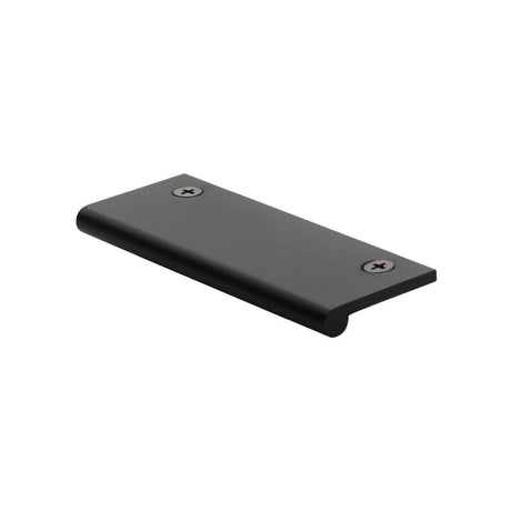 Heritage Brass Cabinet Edge Pull Handle Matt Black Finish