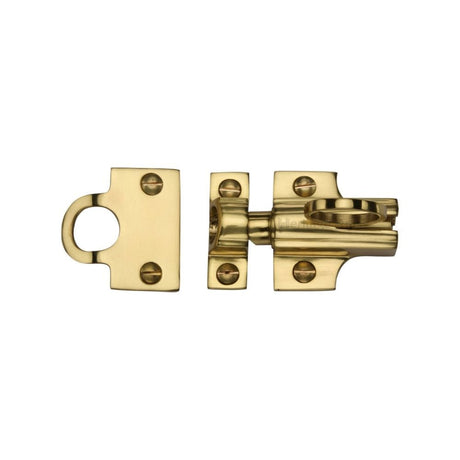 Heritage Brass fanlight catch in polished brass