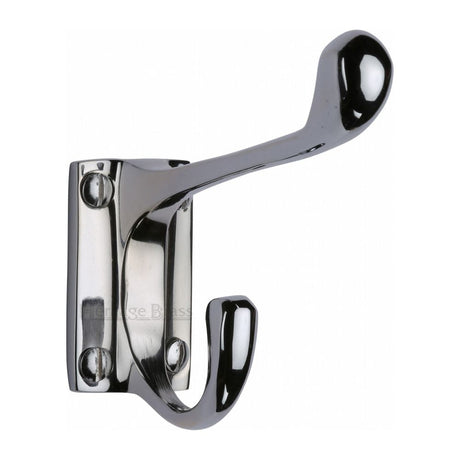 Heritage Brass polished chrome hat and coat hook