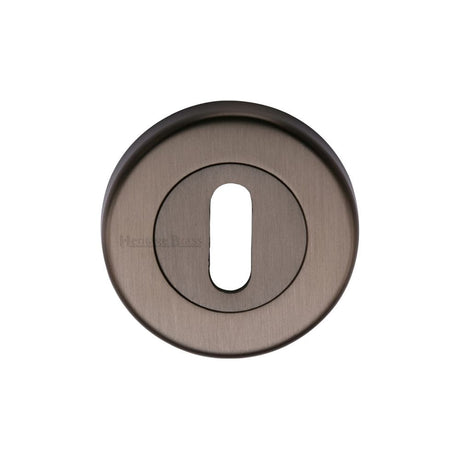 Heritage Brass matt bronze key escutcheon