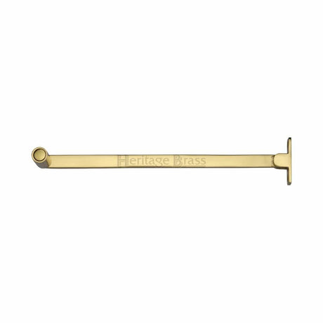 Heritage Brass roller arm stay in polished brass