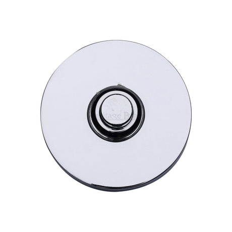 Polished chrome bell push