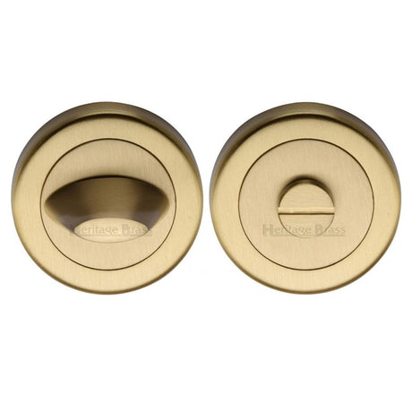 Heritage Brass Satin Brass bathroom turn and release