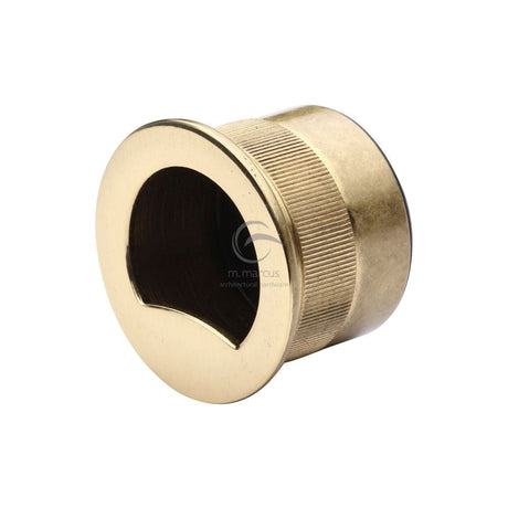 M.Marcus Sliding/Pocket Door Pull Ring Polished Brass