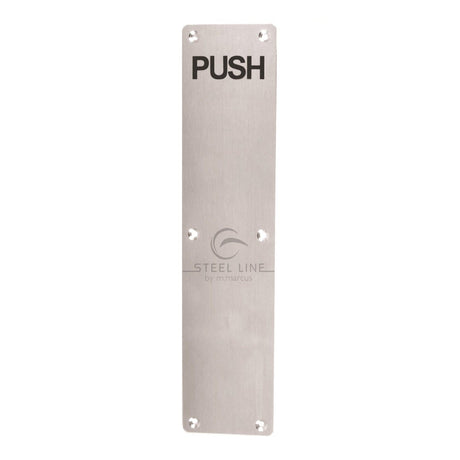 Steel Line Push Plates and Finger Plates