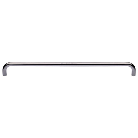 Heritage Brass Door Pull Handle Tubular Design 620mm Polished Chrome Finish