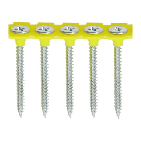 This is an image of Timco - Collated Drywall Screws - PH - Bugle - Fine Thread - Zinc 3.5 x 32mm - (1000 PCS Box) 00032COLDZYS