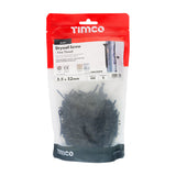 This is an image of Timco - Drywall Screws - Fine Thread - PH - Bugle - Black 3.5 x 32mm - (400 PCS TIMbag) 00032DRYB