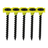 This is an image of Timco - Collated Drywall Screws - PH - Bugle - Coarse Thread - Black 3.5 x 45mm - (1000 PCS Box) 00045COLDYS