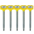 This is an image of Timco - Collated Drywall Screws - PH - Bugle - Self Tapping Thread - Self Drilling - Zinc 3.5 x 50mm - (1000 PCS Box) 00050COLLSD