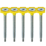 This is an image of Timco - Collated Drywall Screws - PH - Bugle - Self Tapping Thread - Self Drilling - Zinc 3.5 x 50mm - (1000 PCS Box) 00050COLLSD