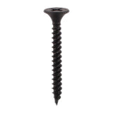 This is an image of Timco - Drywall Screws - Fine Thread - PH - Bugle - Black 3.5 x 50mm - (250 PCS TIMbag) 00050DRYB